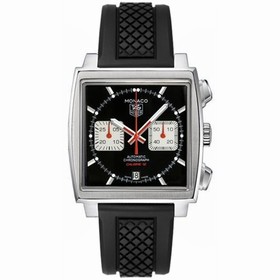TAG Heuer Monaco Calibre 12 Black / Silver / Rubber (CAW2114.FT6021)