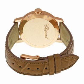 Chopard Classic White Dial 18kt Rose Gold Automatic Ladies Watch 124200-5001