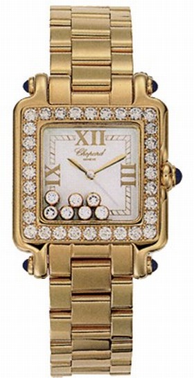 Chopard Happy Sport 18k Yellow Gold Ladies Watch 27/6770-23/11