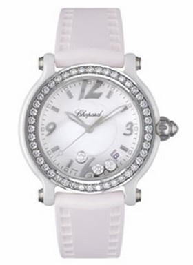 Chopard Happy Sport Ceramic Ladies Watch 288507-9012