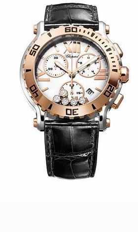 Chopard Happy Sport Chrono Rose Gold Ladies Watch 288499-6001