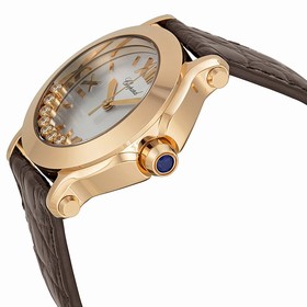 Chopard Happy Sport II 18k Rose Gold Diamond Watch 277471-5013