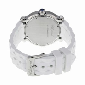 Chopard Happy Sport Silver Dial Floating Diamond Ladies Watch 278551-3001