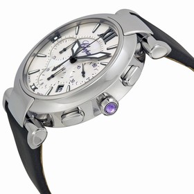 Chopard Imperiale Automatic Silver and Mother of Pearl Dial Black Satin Men's Satin Strap Watch 388549-3001BKSAT