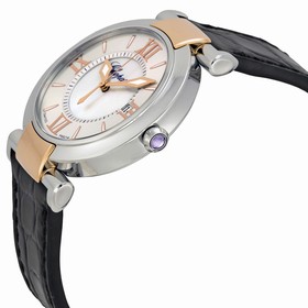 Chopard Imperiale Mother of Pearl Dial Black Leather Strap Ladies Watch 388532-6001