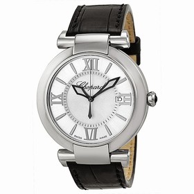 Chopard Imperiale Silver Dial Black Leather Automatic Unisex Watch 388531-3001