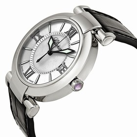 Chopard Imperiale Silver Dial Black Leather Automatic Unisex Watch 388531-3001
