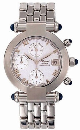 Chopard Imperiale Steel White Chronograph Men's Watch 37/8210-33