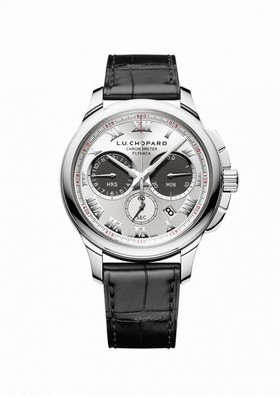 Chopard L.U.C. Chrono One Silver Dial 18 Carat White Gold Men's watch 161928-1001
