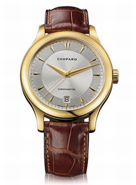 Chopard L.U.C. Classic Automatic Silver Dial 18 kt Yellow Gold Men's Watch 161907-0001