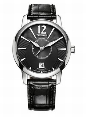 Chopard L.U.C. Classic Twin Automatic Black Dial Men's Watch 161880-1001