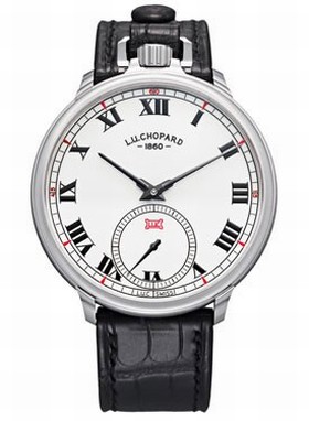 Chopard L.U.C Louis Ulysse White Dial Black Leather Men's Watch 161923-1001