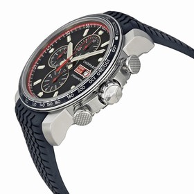 Chopard Mille Miglia GTS Chrono Black Dial Black Rubber Racing Tires Men's Watch 168571-3001