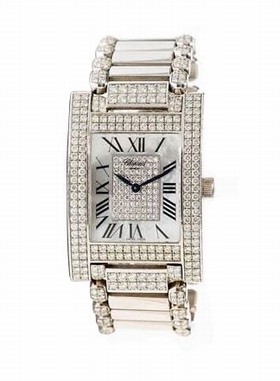 Chopard Natural Pearl-Diamond Dial StainlessSteel AutomaticLadies Watch 173451-1001