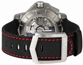 Corum Admirals Cup Automatic Black Dial Black Fabric Men's Watch 96110104F231AN14