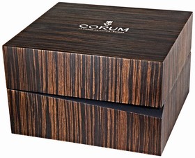 Corum Ti-Bridge Black Dial Black Rubber Strap Mechanical Men's Watch 10710104F3710000