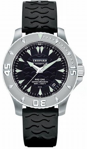 Chopard L.U.C Steel Black Men's Watch 16/8912