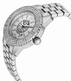 Dior Christal Mother of Pearl Dial White Sapphire Diamond Ladies Watch CD113512M001