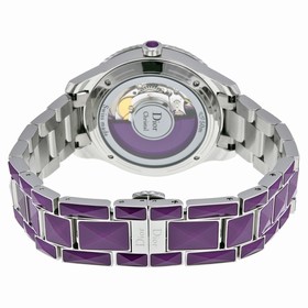 Dior Christal Purple Dial Diamond Purple Sapphire Automatic Ladies Watch CD144515M001