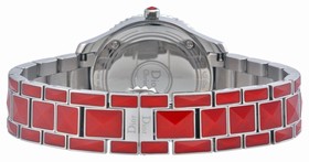 Dior Christal Red Dial Red Ceramic Ladies Watch CD143111M001