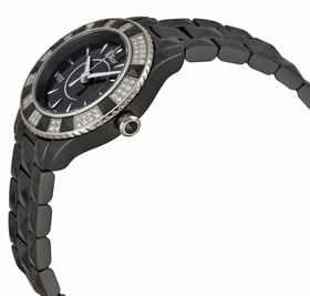 Dior Dior VIII Black DIal Ceramic Diamond Ladies Watch CD1221E1C001