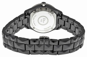 Dior Dior VIII Black DIal Ceramic Diamond Ladies Watch CD1221E1C001