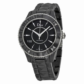 Dior VIII Automatic Black Ceramic Ladies Watch CD1245E0C001