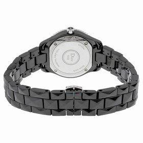 Dior VIII Black Dial Black Ceramic Ladies Watch CD1221E5C001