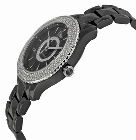 Dior VIII Black Dial Ceramic Ladies Watch CD1245E2C001