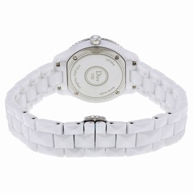 Dior VIII Mother of Pearl Dial Diamond-Studded White Ceramic Ladies Watch CD1221E6C001