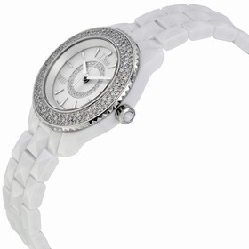 Dior VIII Mother of Pearl White Hi Tech Ceramic Diamond Ladies Watch CD1221E4C001
