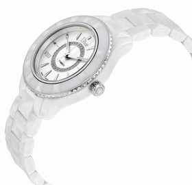 Dior VIII White Diamond-set Dial White Ceramic Ladies Watch CD1235E3C001
