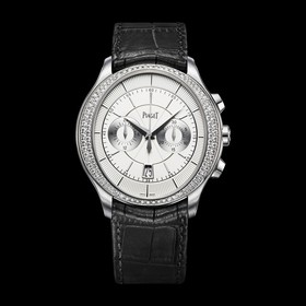 Piaget Gouverneur Chronograph White Gold Diamond (G0A37113)