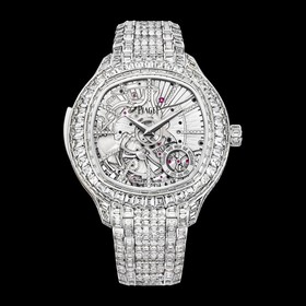 Piaget Emperador Coussin Minute Repeater White Gold Diamond Bracelet (G0A39020)