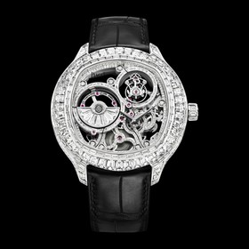 Piaget Emperador Coussin Tourbillon Skeleton White Gold Diamond (G0A39039)