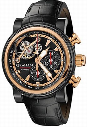Graham Tourbillograph Silverston Woodcote Automatic Men's Watch 2TWAO.B01A