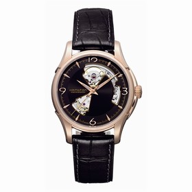 Hamilton Jazzmaster Open Heart 40mm Black Dial PVD Gold (H32575735)