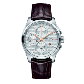 Hamilton Jazzmaster Automatic Chronograph 42mm Silver Dial / Gold Indexen (H32596551)