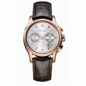 Hamilton Jazzmaster Automatic Chronograph 42mm Silver Dial PVD Gold (H32646555)