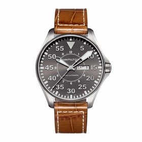Hamilton Khaki Aviation Pilot Auto Grey (H64715885)