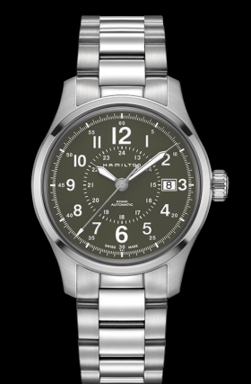 Hamilton Khaki Field Automatic 40mm Green Bracelet (H70595163)