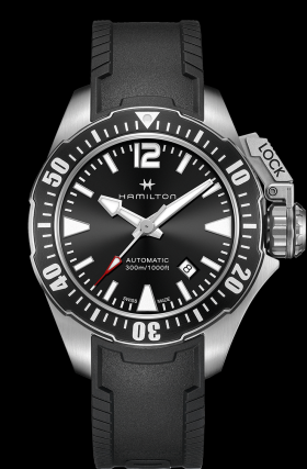 Hamilton Frogman Auto Black Strap (H77605335)