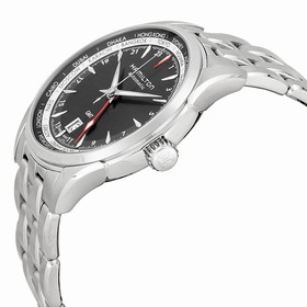 Hamilton Jazzmaster Black Dial GMT Stainless Steel Men's Watch H32695131