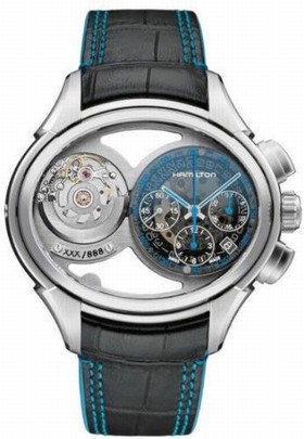Hamilton Jazzmaster Face 2 Face Leather Strap Automatic Men's Watch H32856705