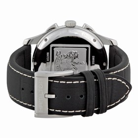 Hamilton Jazzmaster Seaview Chronograph Black Dial Black Leather Men's Watch H37512731
