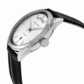 Hamilton Jazzmaster Silver Dial Black Leather Men's Watch H42565751