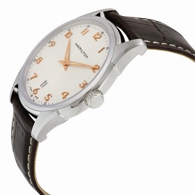 Hamilton Jazzmaster Thinline Silver Dial Brown Leather Men's Watch H38511513