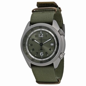 Hamilton Khaki Aviation Pilot Pioneer Automatic Dark Green Dial Dark Green Nato Men's Watch H80405865