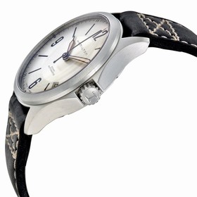 Hamilton Khaki Aviation Silver Dial Black Leather Men's Watch H76565725