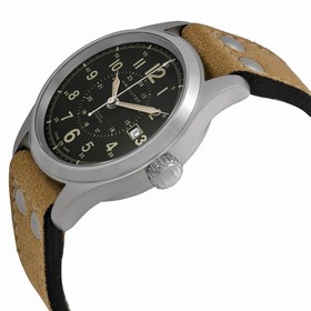 Hamilton Khaki Field Automatic Black Dial Brown Leather Men's Watch H70595593